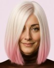 Bob met ombré haarkleur