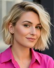 Warrige blonde bob