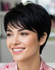 Pixie cut voor zwart haar