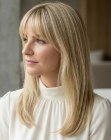 Lang en zacht blond haar