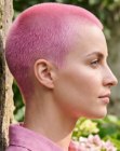 Roze buzzcut