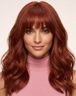 Lang en golvend rood haar