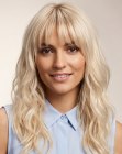 Lang blond kapsel