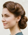 Jaren 40 chignon