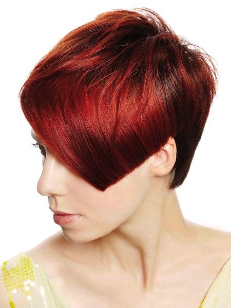 Kort rood haar - Titiaanrode haarkleur