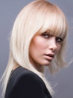 steil blond haar