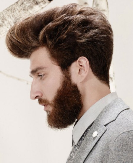 Mannelijke look met een baard