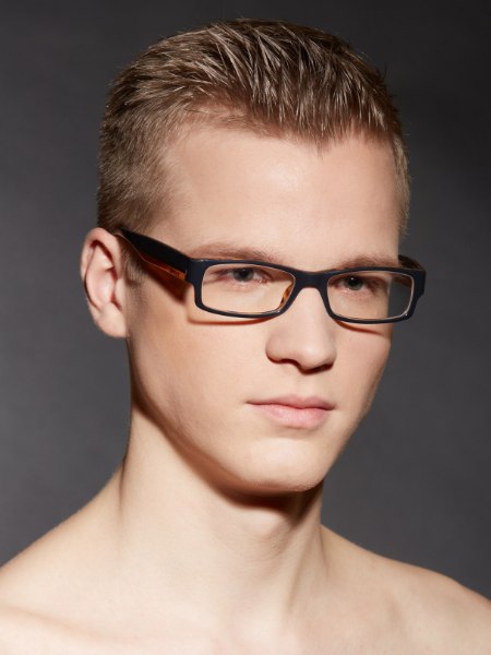 Herenkapsel voor een rechthoekige bril