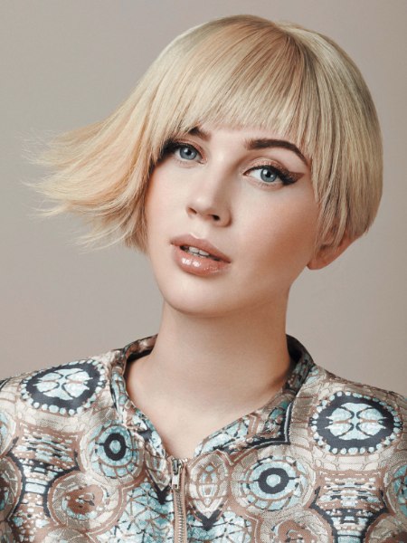 Korte asymmetrische bob