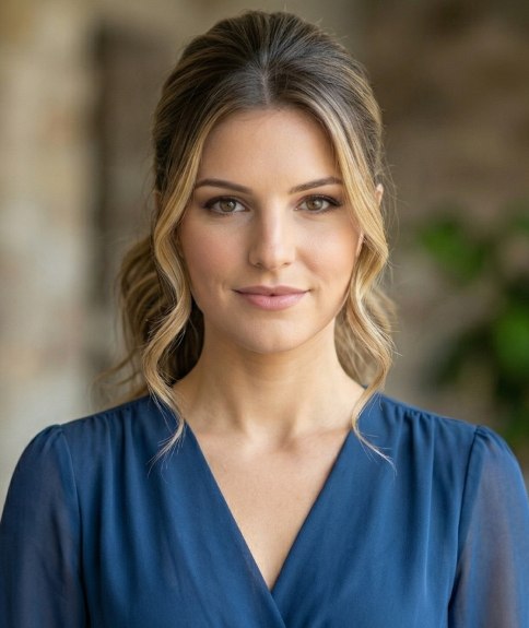 Elegante paardenstaart met volumineuze golven