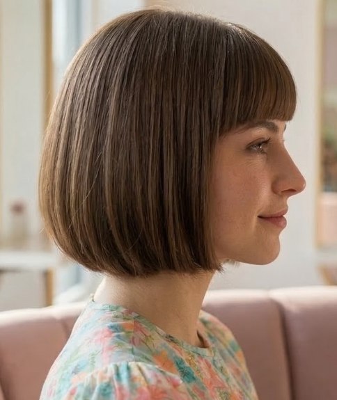 Moderne, strakke bob