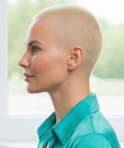 Vrouwelijke buzzcut