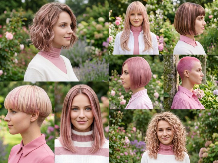 Looks met mooi roze haar