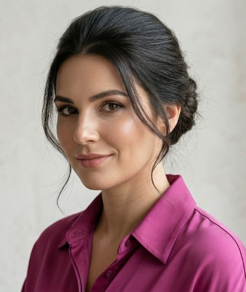 Haar gestyled in een Franse twist