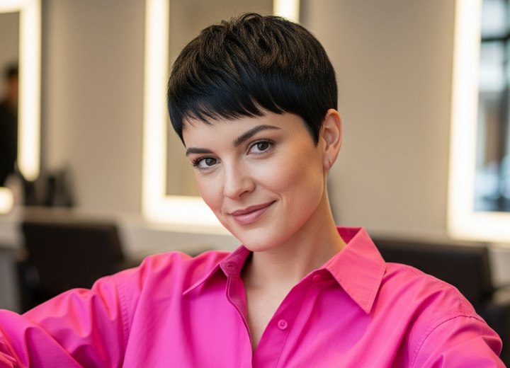 Elegante, verfijnde pixie coupe