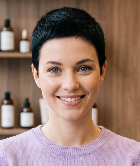 Pixie cut voor zwart haar