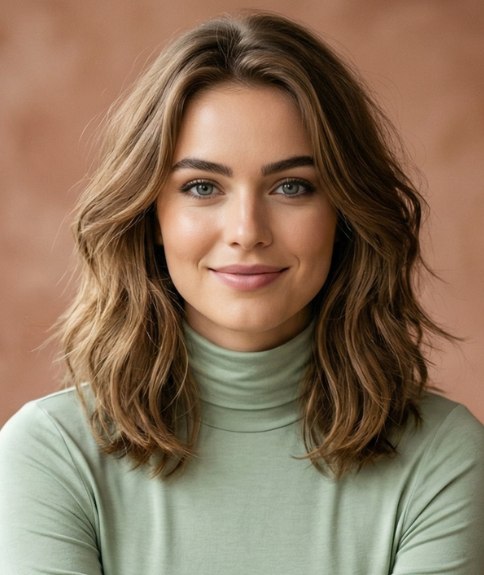 Vrouw met lang haar, vóór haar transformatie