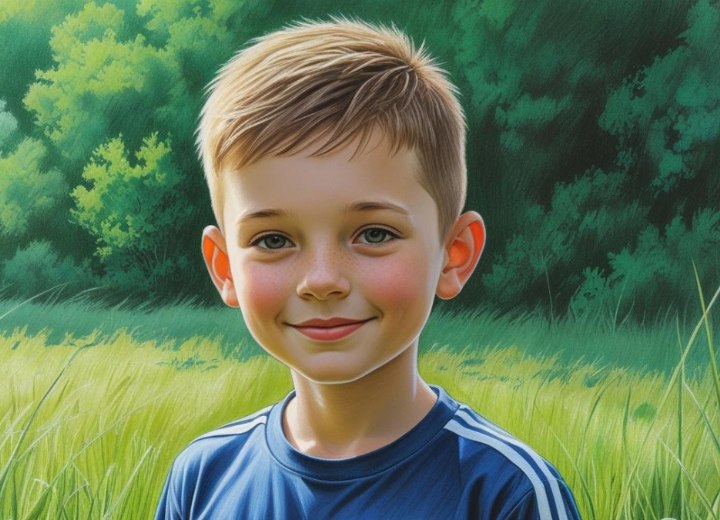 Speelse jongenscoupe