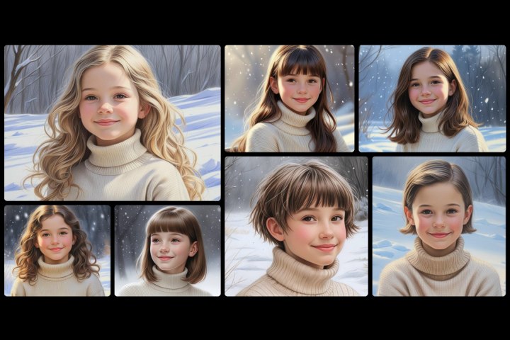 Winterkapsels voor kleine meisjes