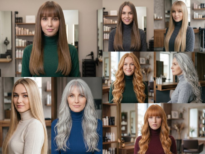 Kapsels voor zeer lang haar