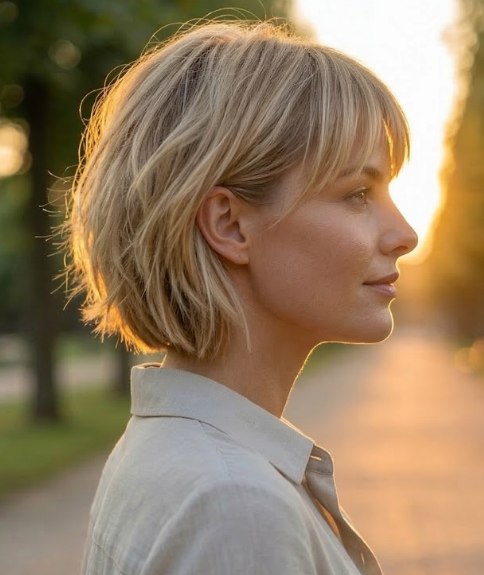 Kapsel met lagen van verschillende lengtes