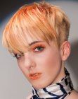 haar met oranje kleur