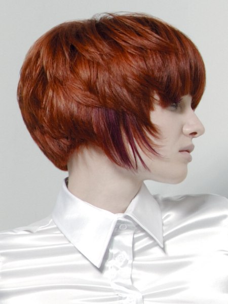 korte haarsnit voor rood haar