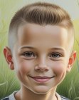 Kapsel met geschoren zijkanten voor kleine jongens