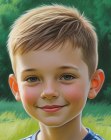 Speelse jongenscoupe