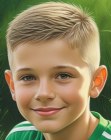 Jongenssnit met kortgeschoren zijkanten