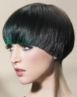 groene haarkleuraccenten