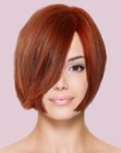 korte bob voor rood haar