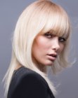 steil blond haar