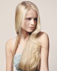 lang glad haar