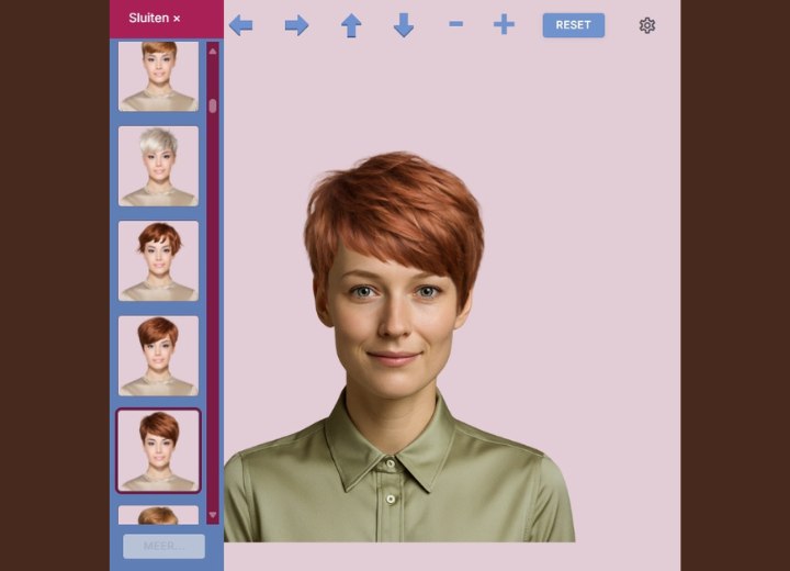 Kapsels en haarkleuren testen op een foto van jezelf