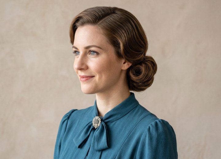 Jaren 1930 chignon