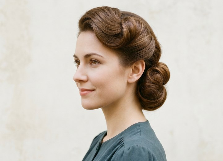 Chignon uit de jaren 40