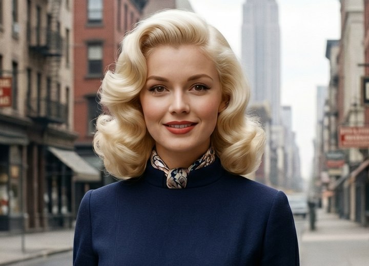 Gebleekt blond haar in de jaren 50