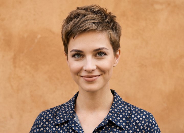 Pixie kapsel uit de jaren 90